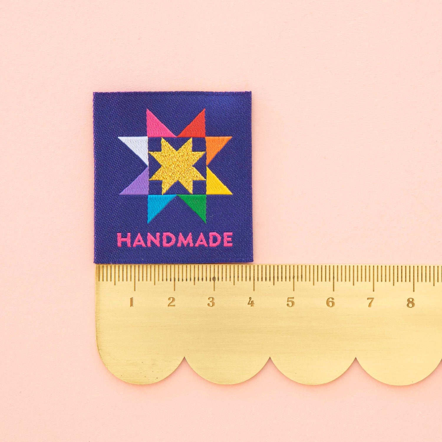 Handmade Quilt Star Large Woven Lababels