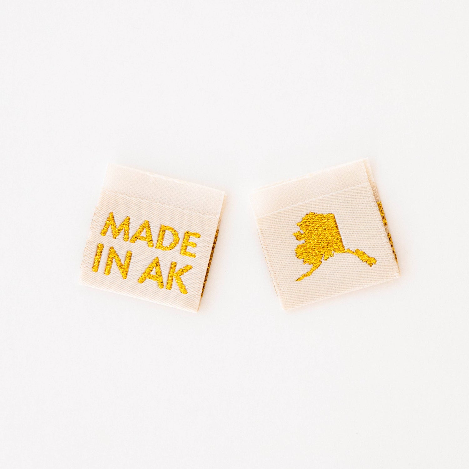 Made in New Hampshire Gold Woven Labels