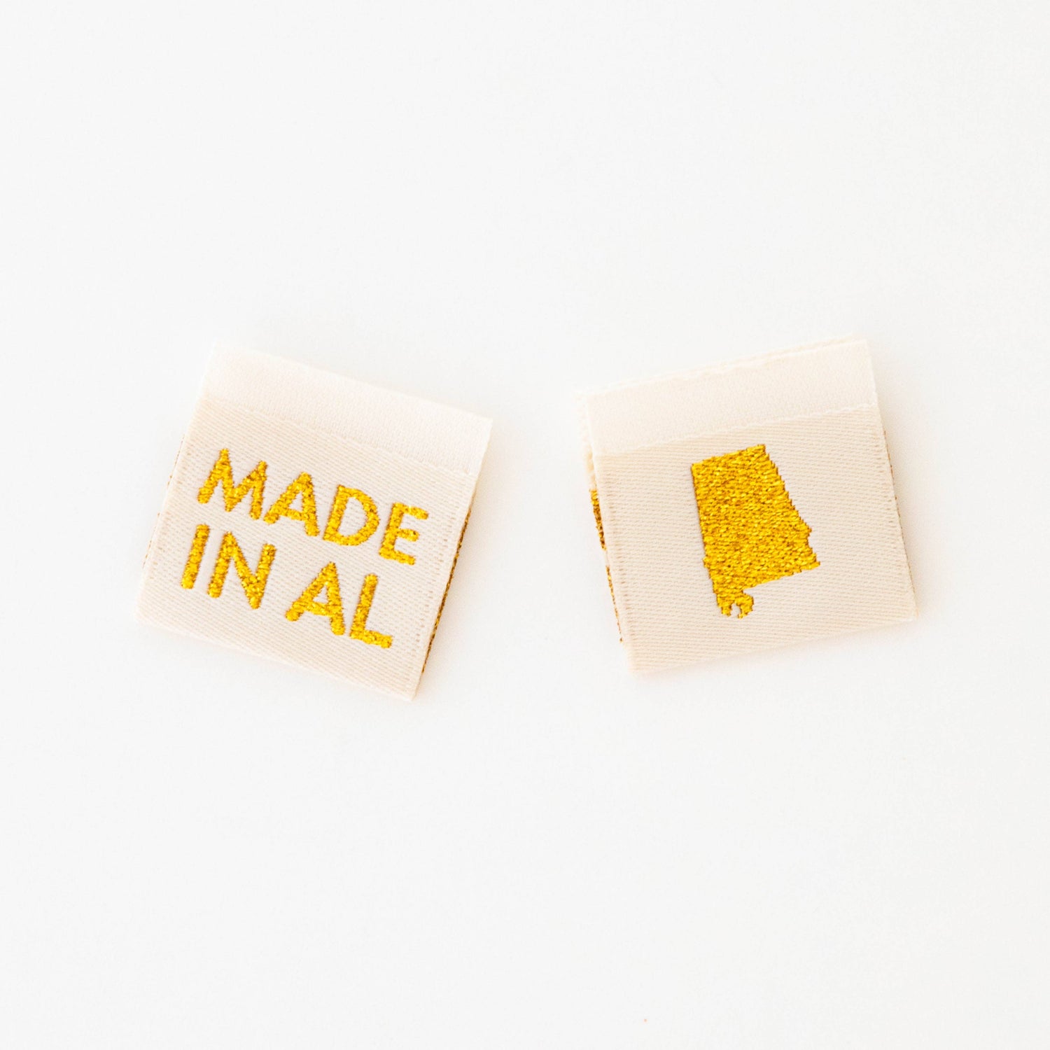 Made in New Hampshire Gold Woven Labels