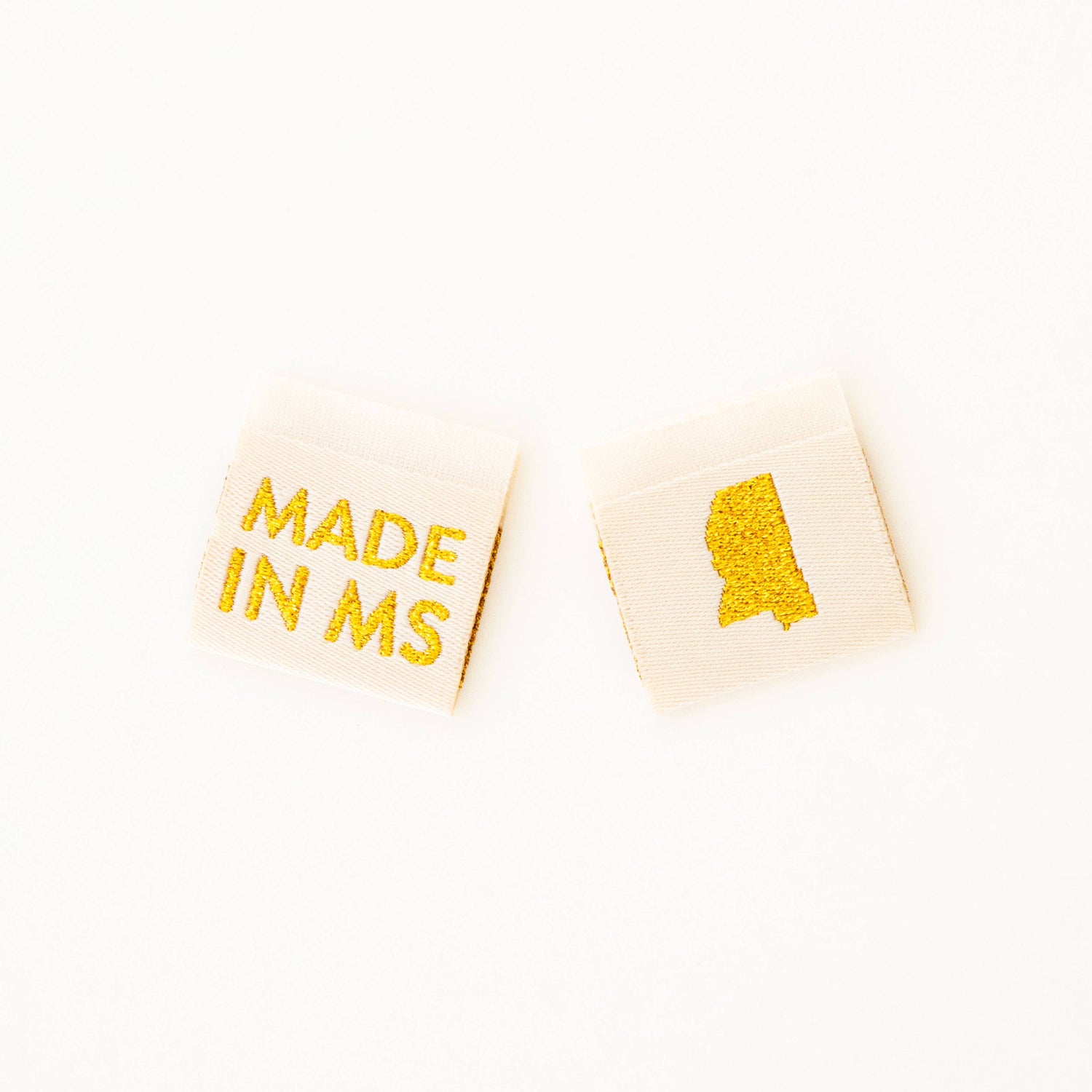 Made in New Hampshire Gold Woven Labels