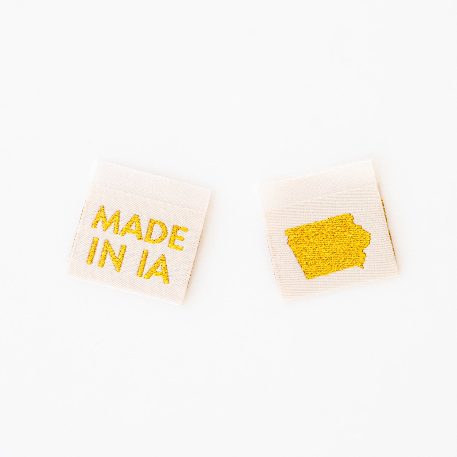 Made in New Hampshire Gold Woven Labels