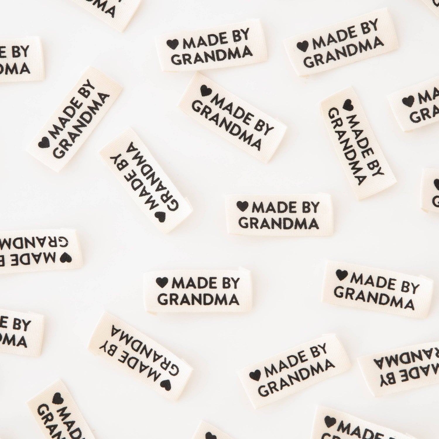 Made by Grandma Woven Labels
