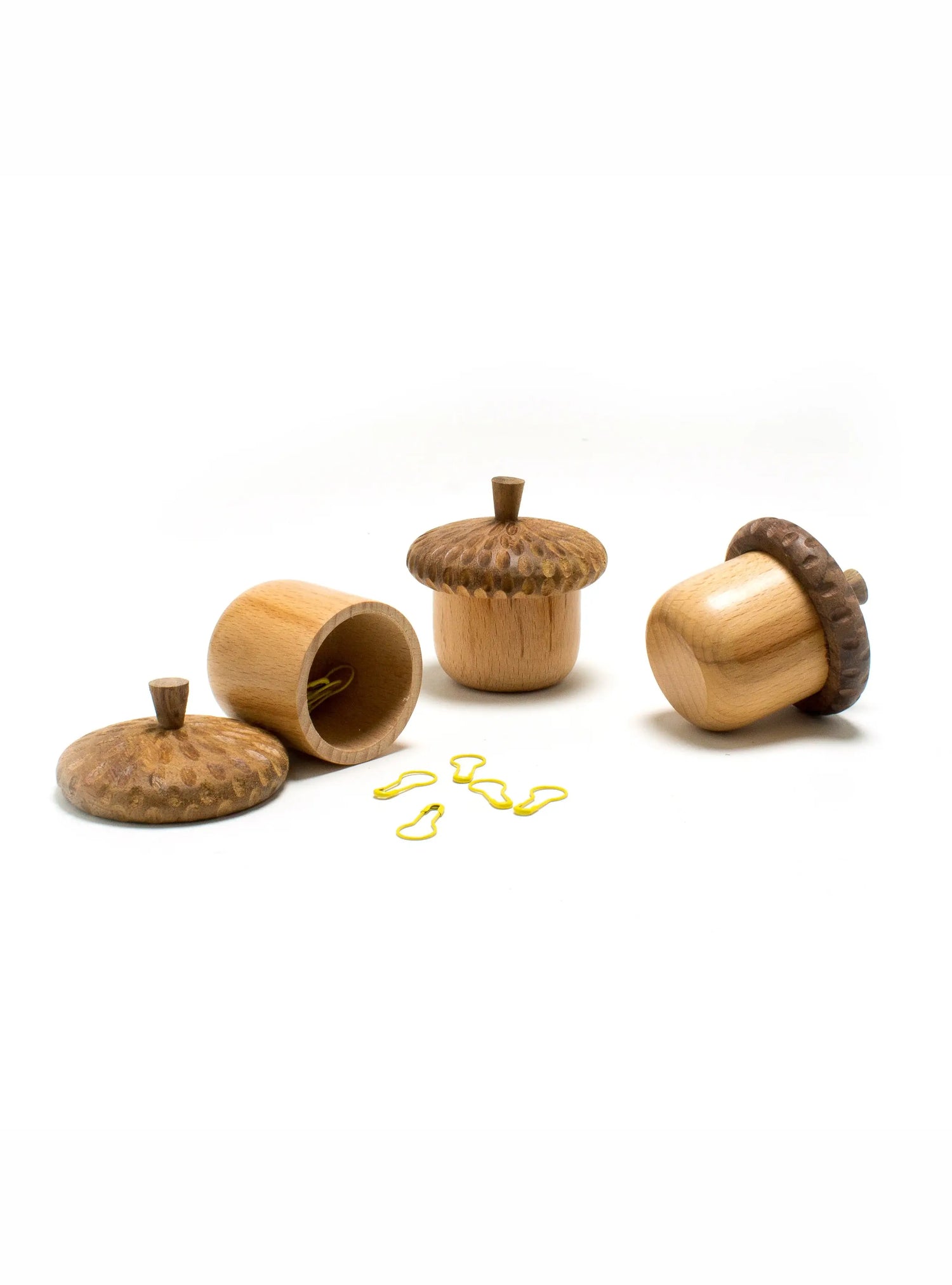 Stitch Marker Holding Acorn