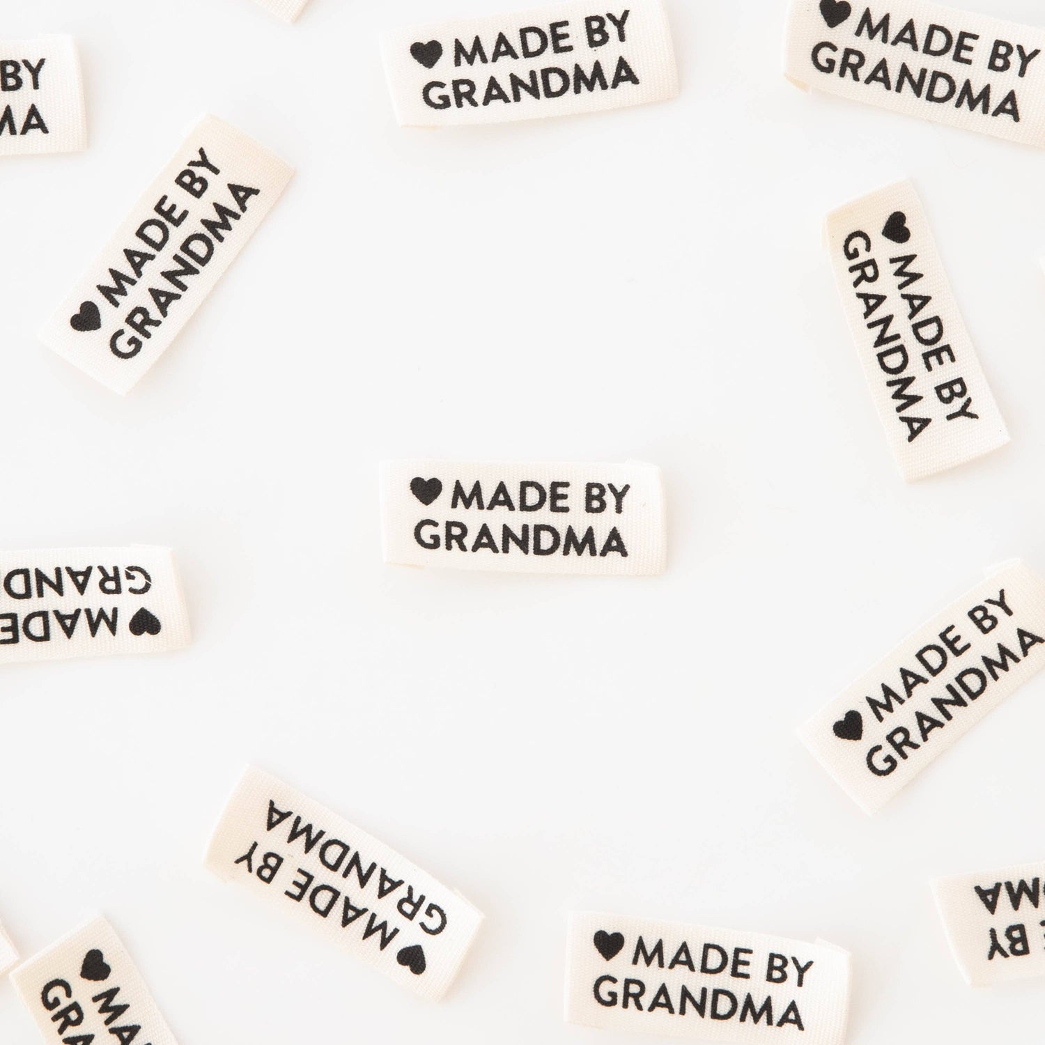 Made by Grandma Woven Labels