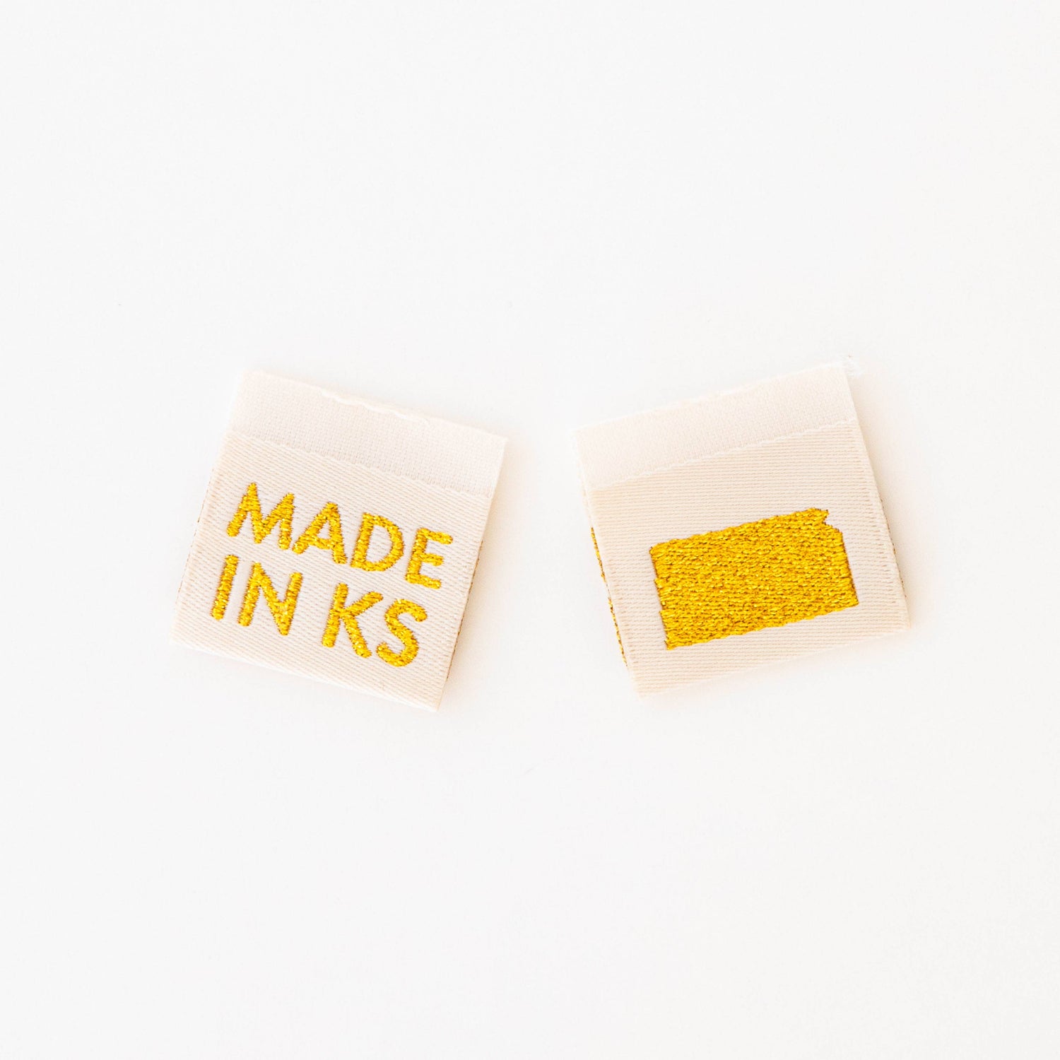 Made in New Hampshire Gold Woven Labels