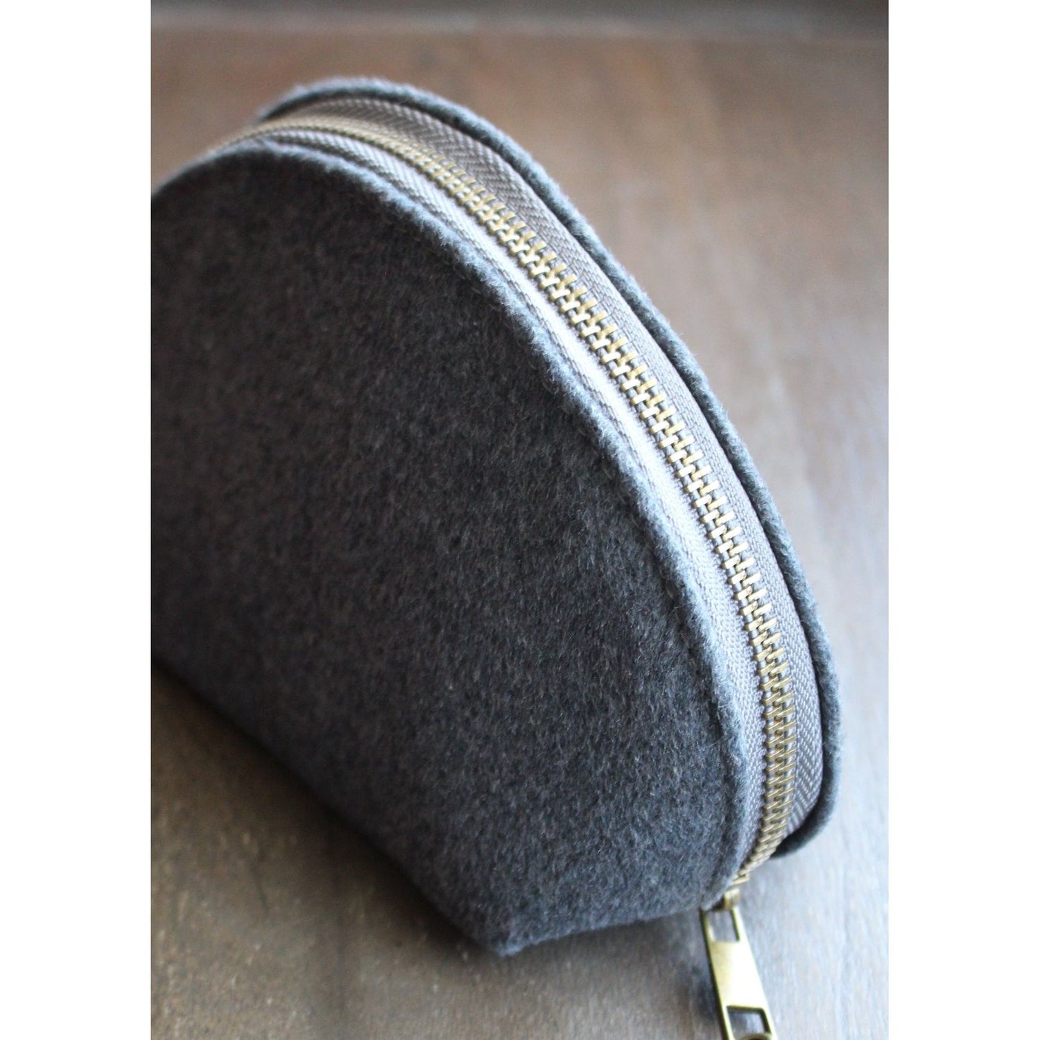 Woolen Zippered Notions Pouch