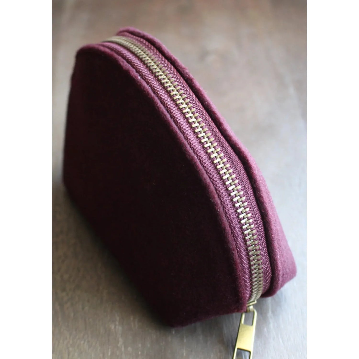 Woolen Zippered Notions Pouch