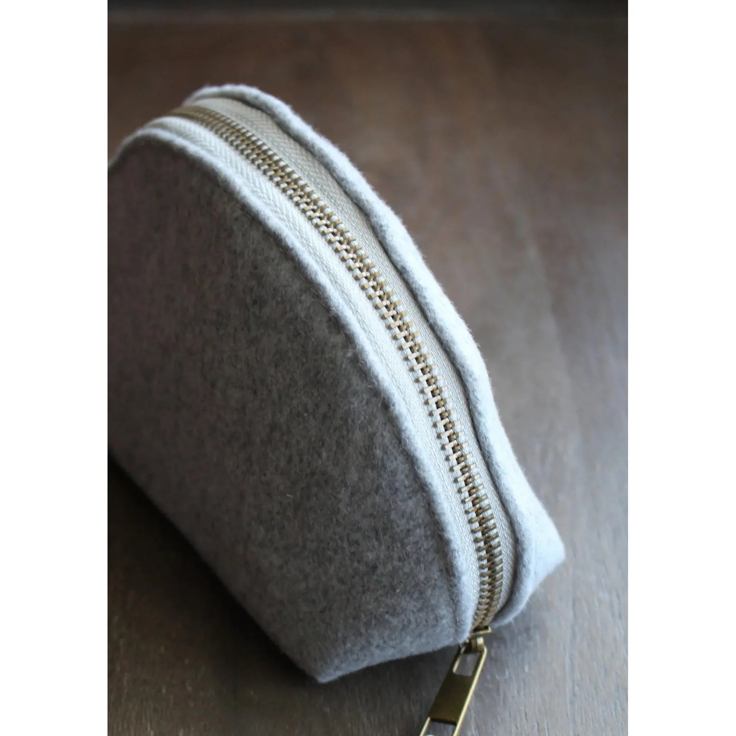 Woolen Zippered Notions Pouch