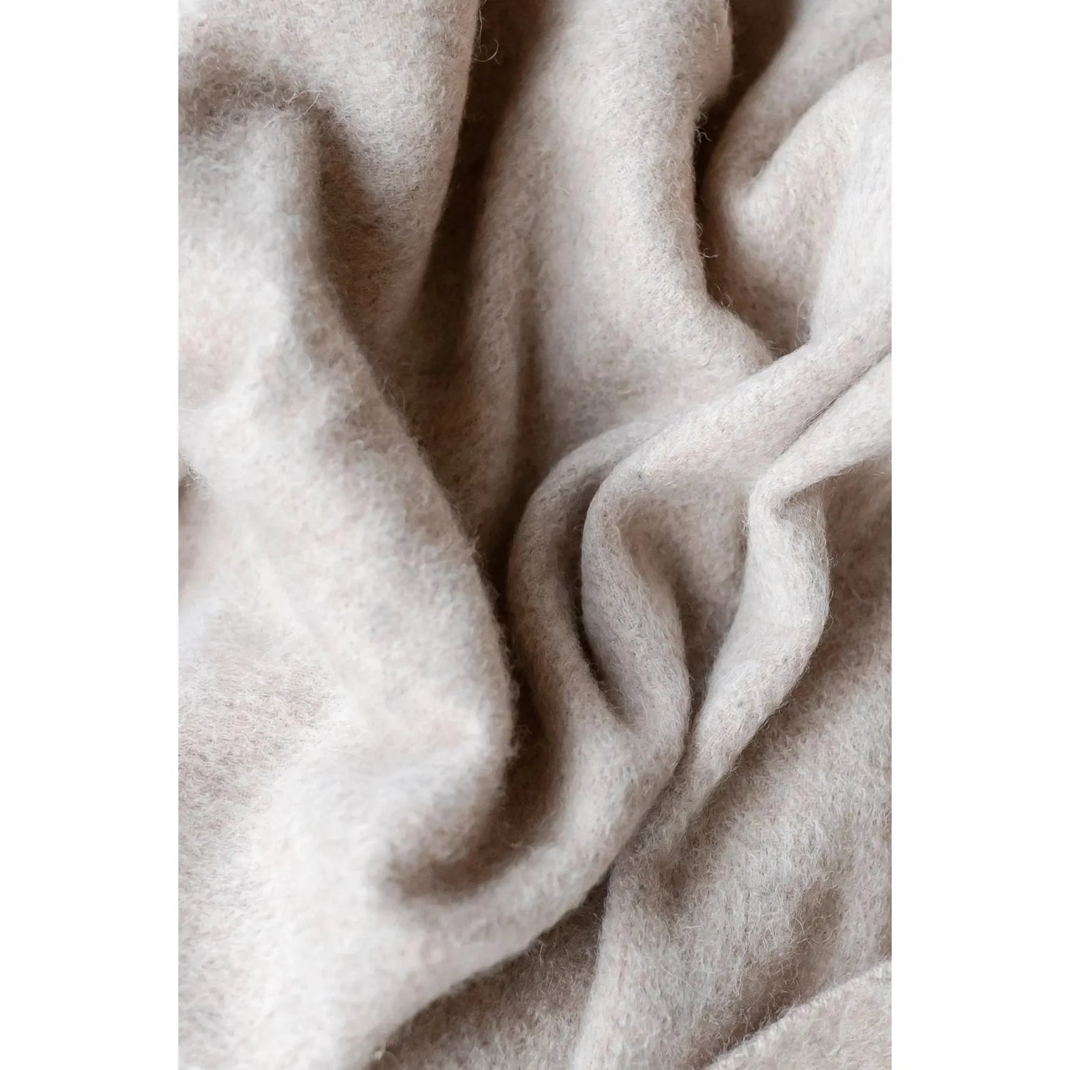 Small Lambswool Blanket | Oatmeal Melange