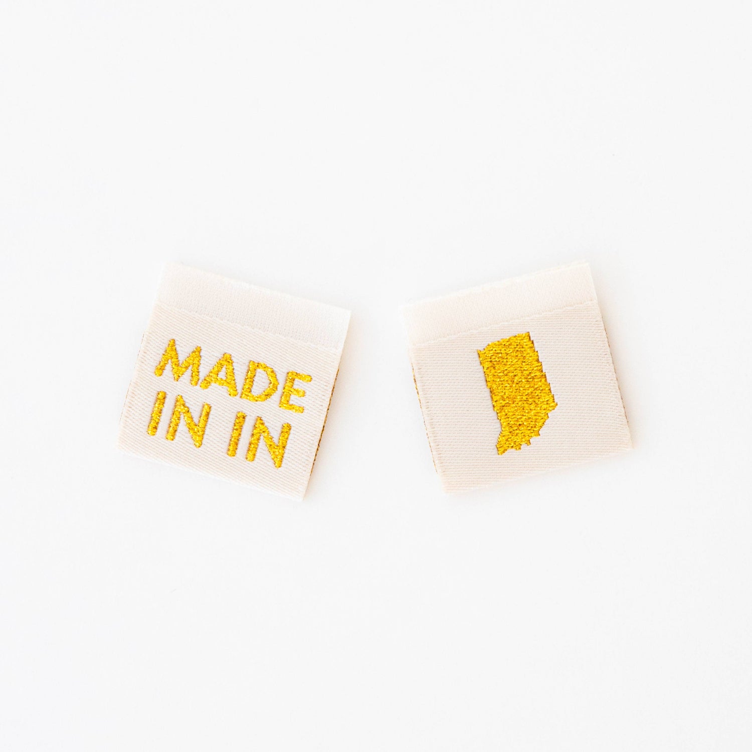 Made in New Hampshire Gold Woven Labels