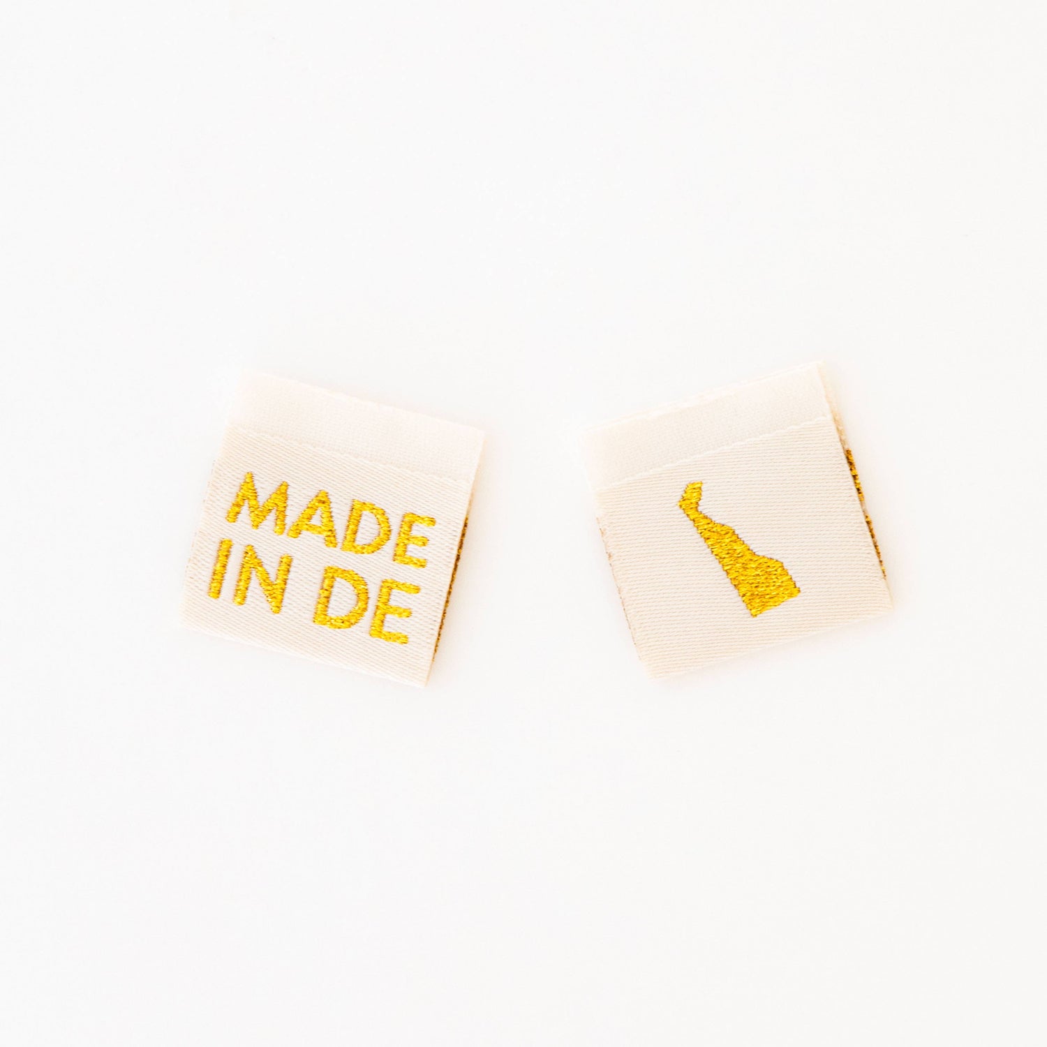 Made in New Hampshire Gold Woven Labels