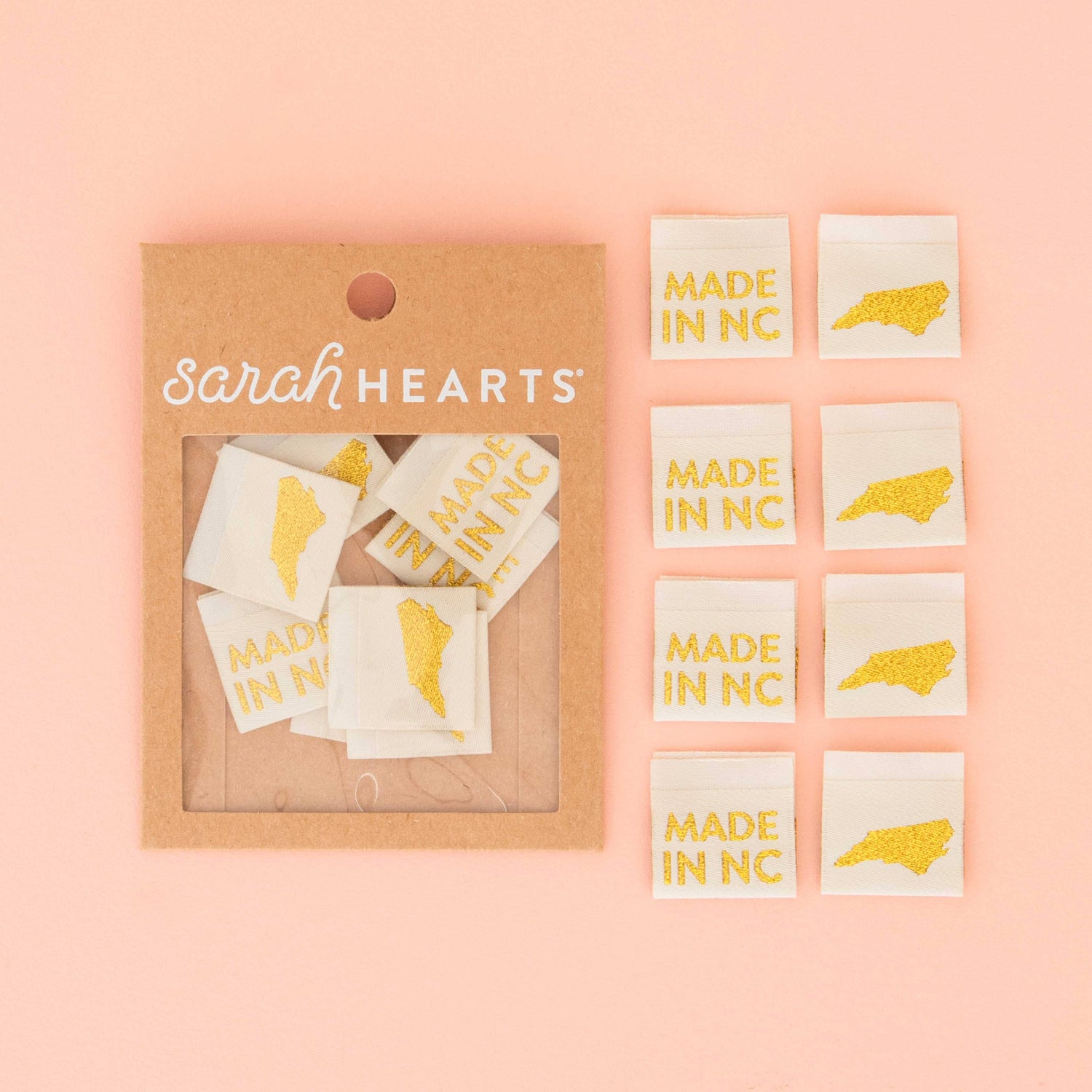 Made in New Hampshire Gold Woven Labels
