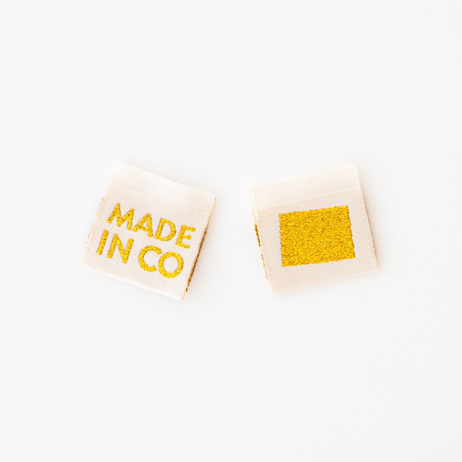 Made in New Hampshire Gold Woven Labels