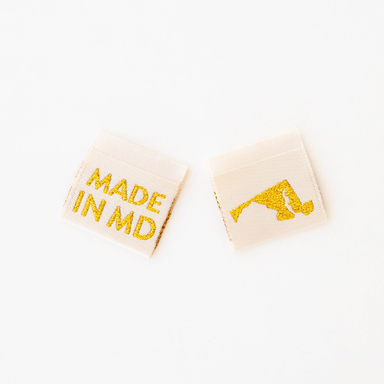 Made in New Hampshire Gold Woven Labels