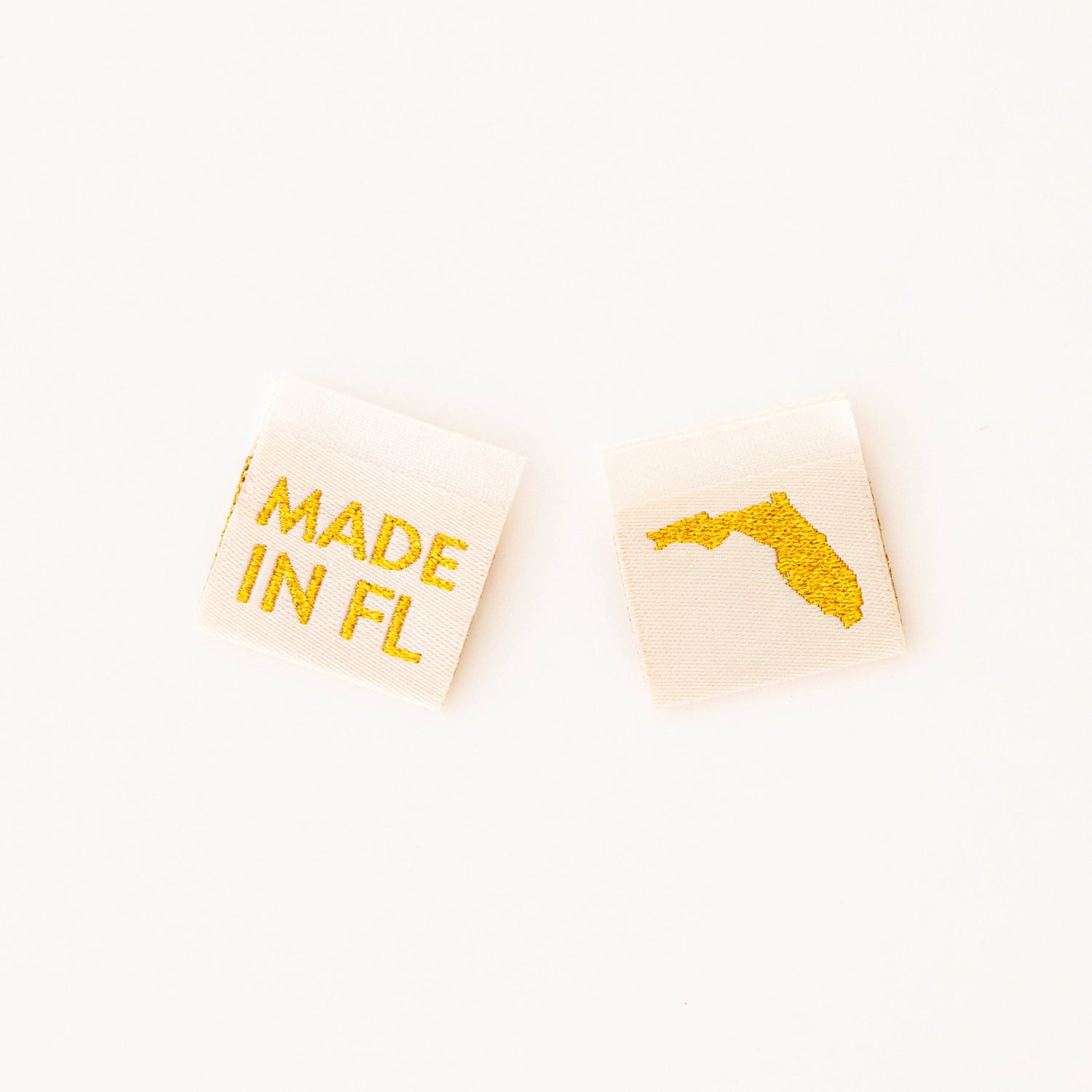 Made in New Hampshire Gold Woven Labels