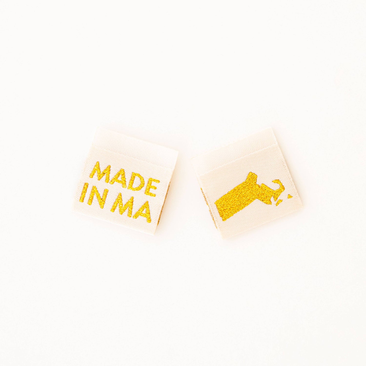 Made in New Hampshire Gold Woven Labels