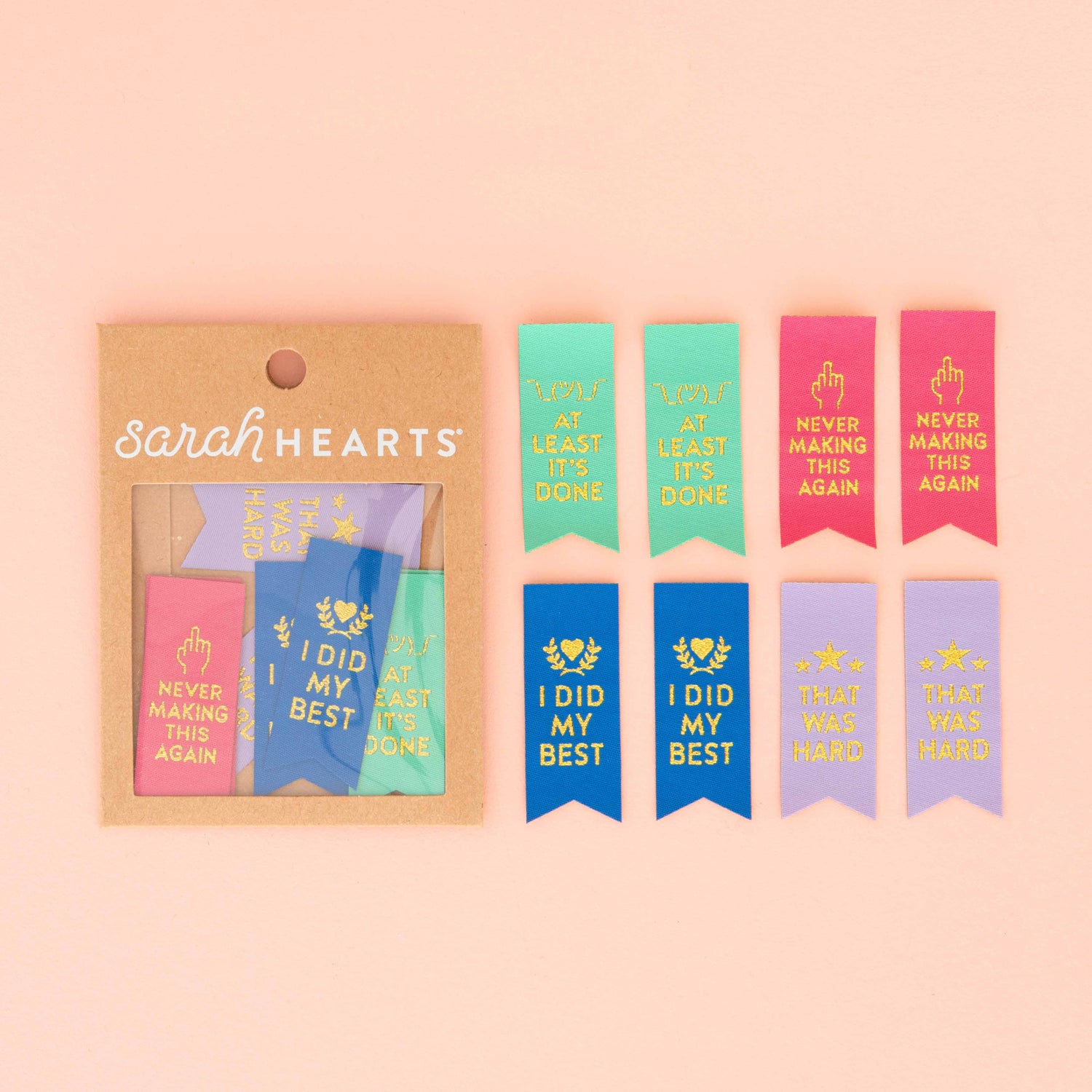 Sarcastic Award Ribbon Woven Labels