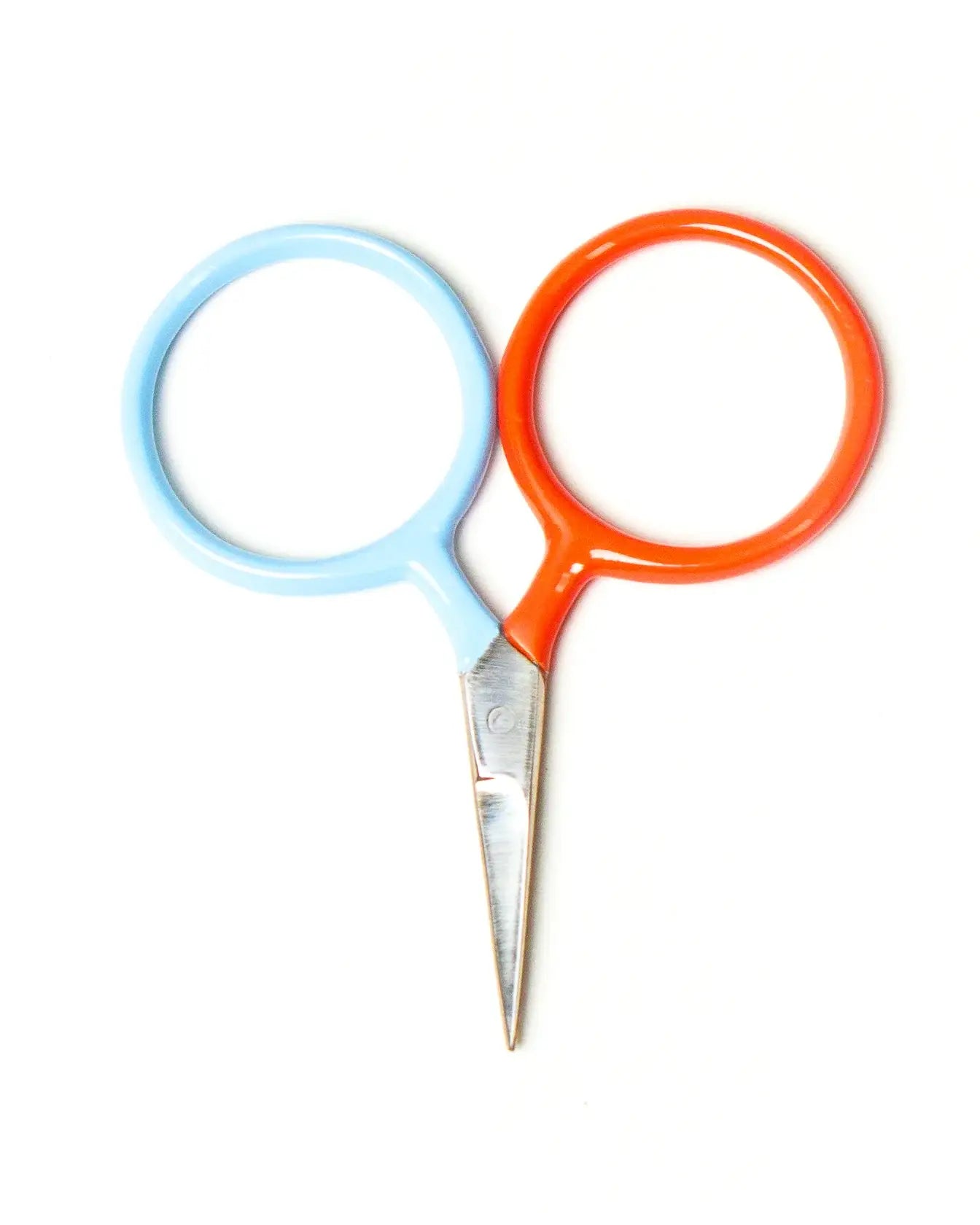 Two Tone Circle Mini Scissors: Poppy + Pool
