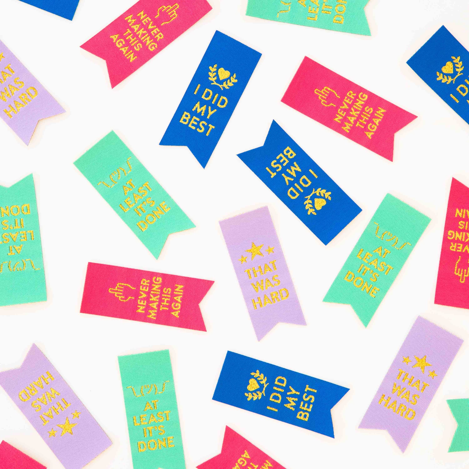 Sarcastic Award Ribbon Woven Labels
