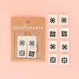 Black Quilt Block Multipack Woven Labels