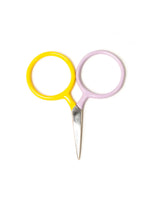 Two Tone Circle Mini Scissors: Lilac + Yellow
