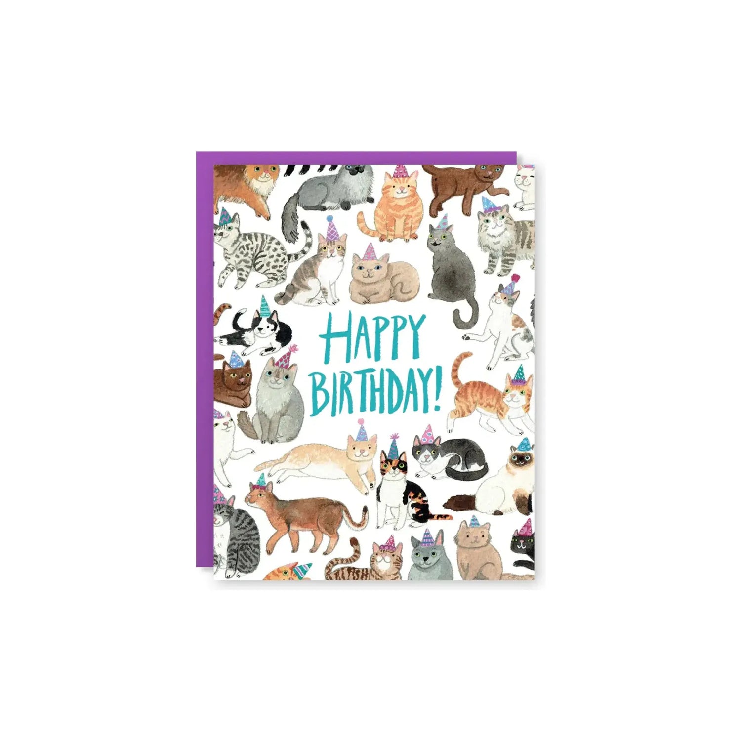 Blank Greeting Card | Birthday Cats