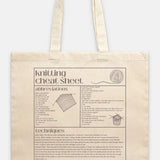 Knitting Cheat Sheet Tote Bag