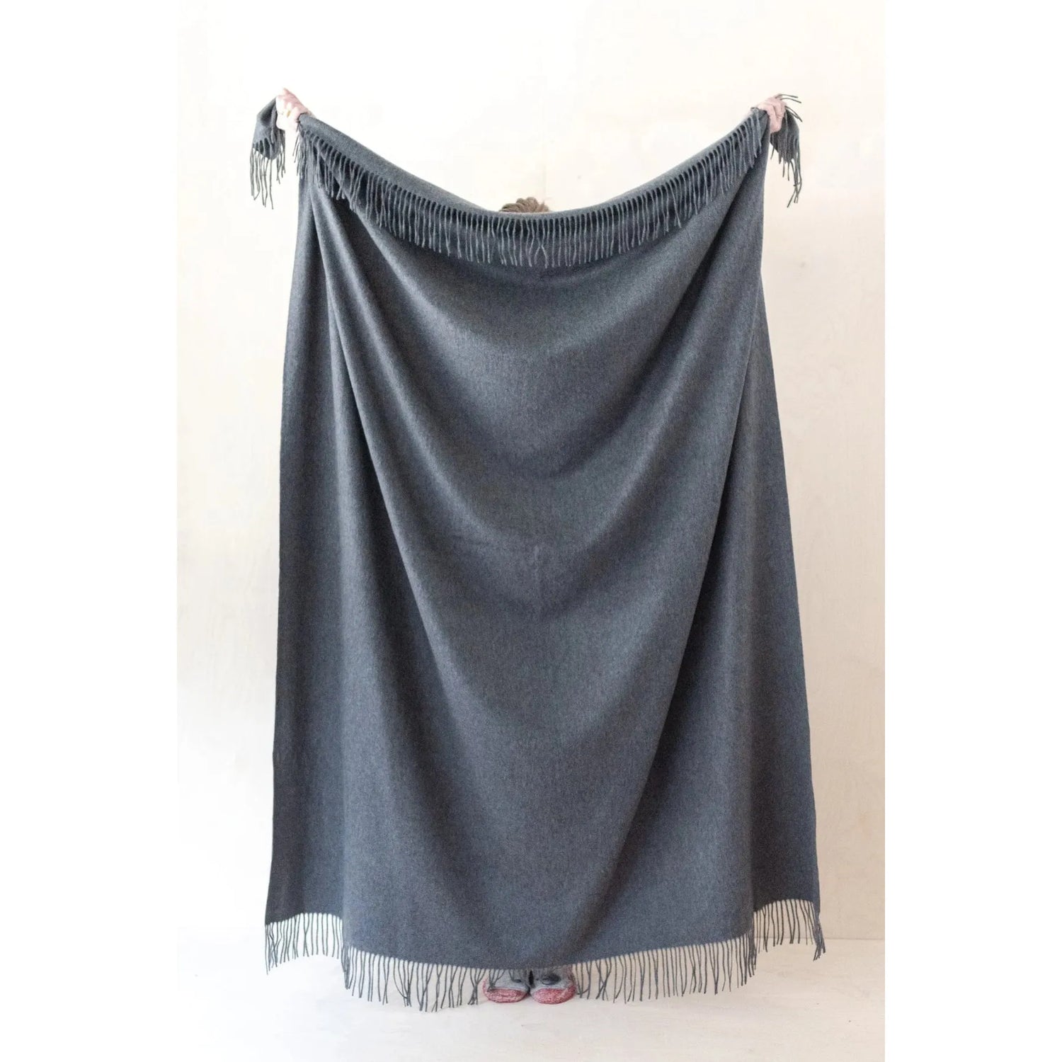 Lambswool Blanket | Charcoal Melange