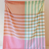 Lambswool Blanket | Pink Gingham Check
