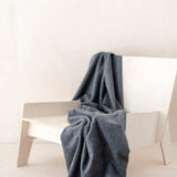 Small Lambswool Blanket | Charcoal Melange