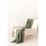 Small Lambswool Blanket | Olive