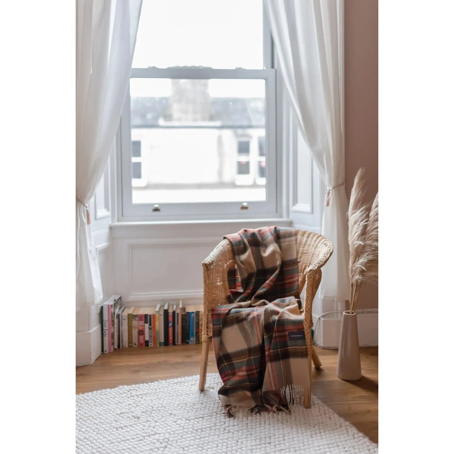 Small Lambswool Blanket | Stewart Dress Antique Tartan