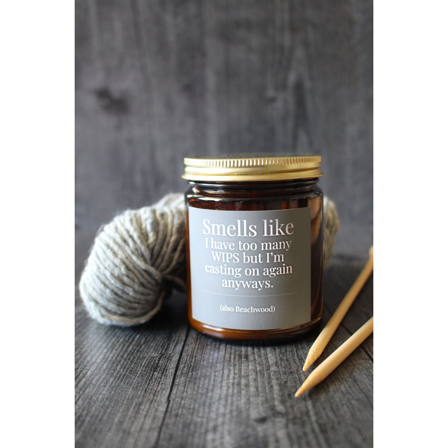 Hand-poured Coconut Soy Wax Candles for Knitters