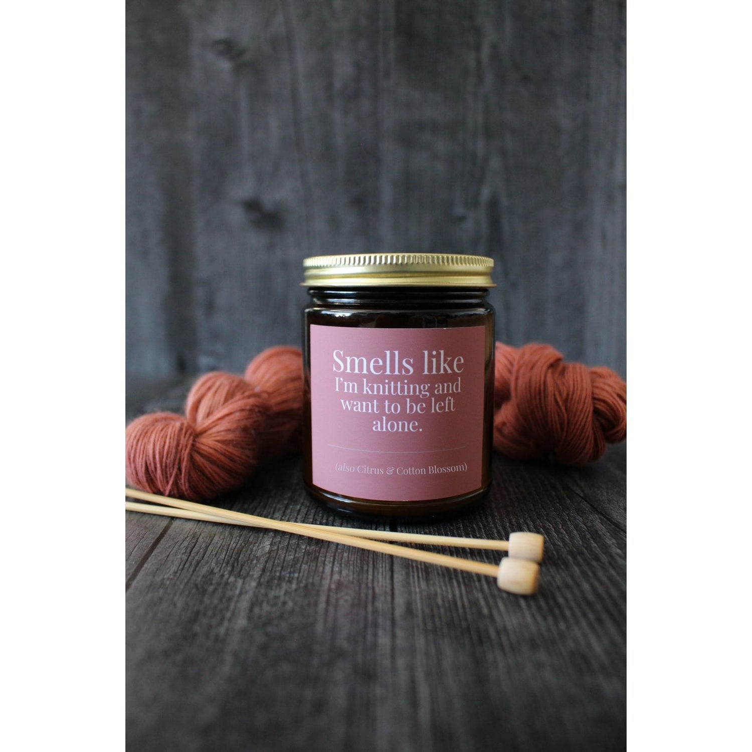 Hand-poured Coconut Soy Wax Candles for Knitters
