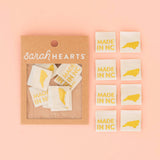 Made in New Hampshire Gold Woven Labels