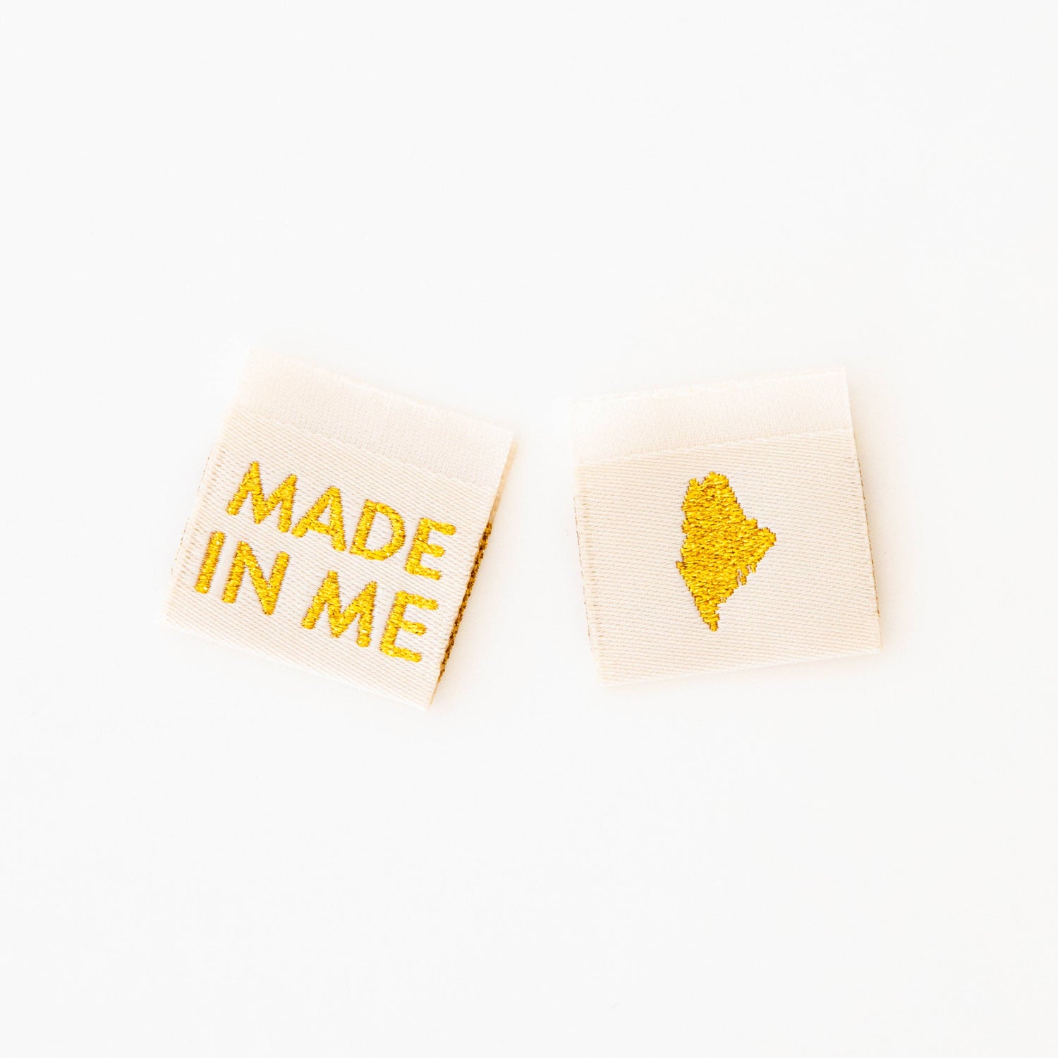 Made in New Hampshire Gold Woven Labels