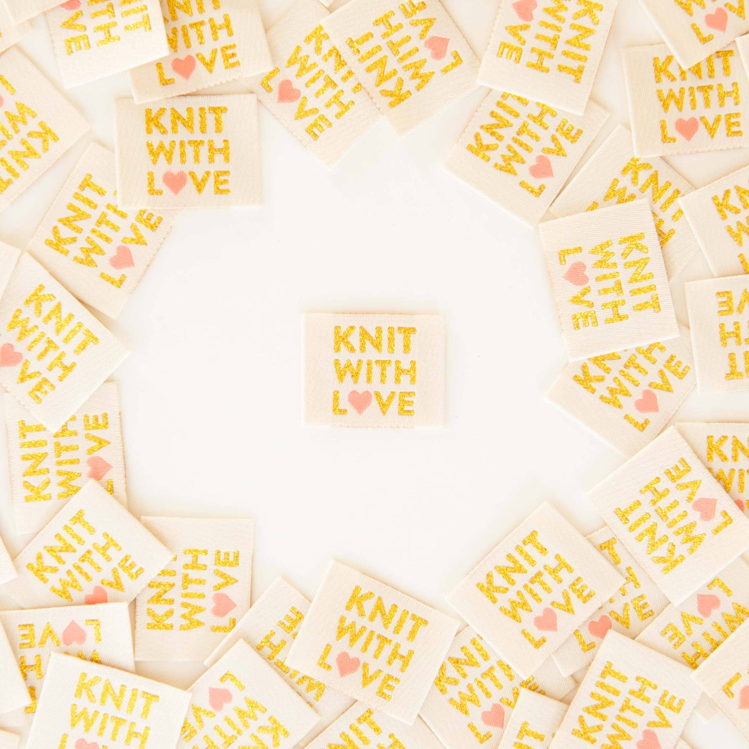 Knit with Love Woven Labels