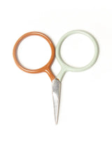 Two Tone Circle Mini Scissors: Koi + Mist